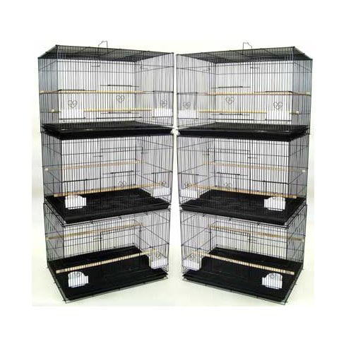 Lot of Six Breeding Breeder Bird Flight Cages For Finches Parakeets Lovebirds Aviaries Canaries Budgies Parakeets