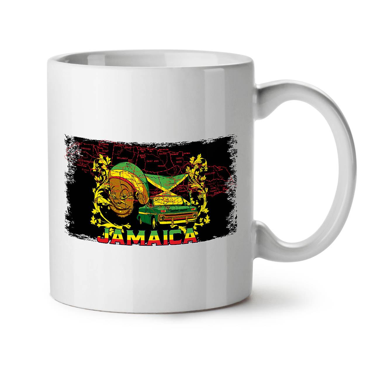 Jamaica Rasta NEW White Tea Coffee Ceramic Mug 11 oz | Wellcoda