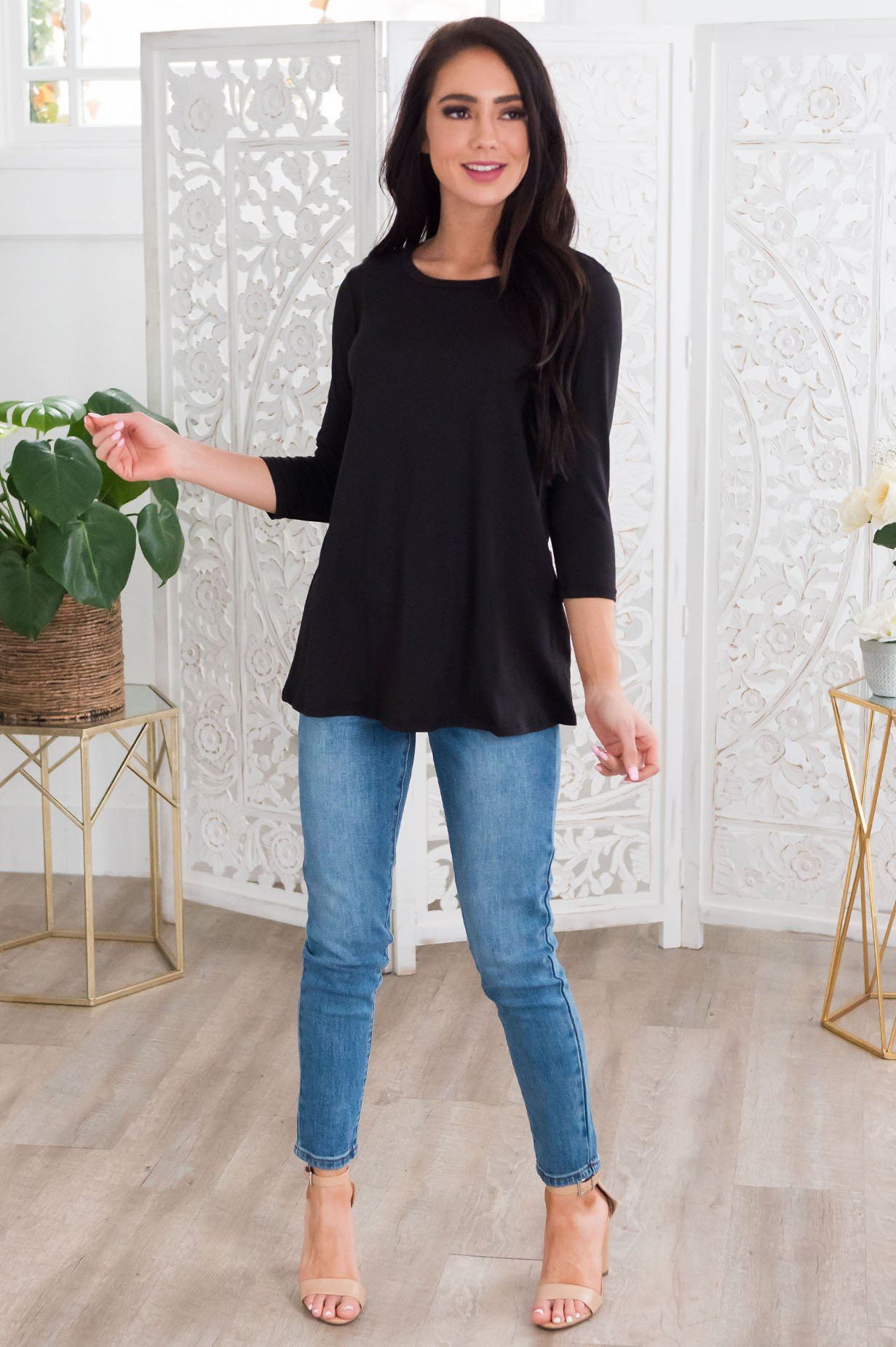 Simply Basic Modest Top