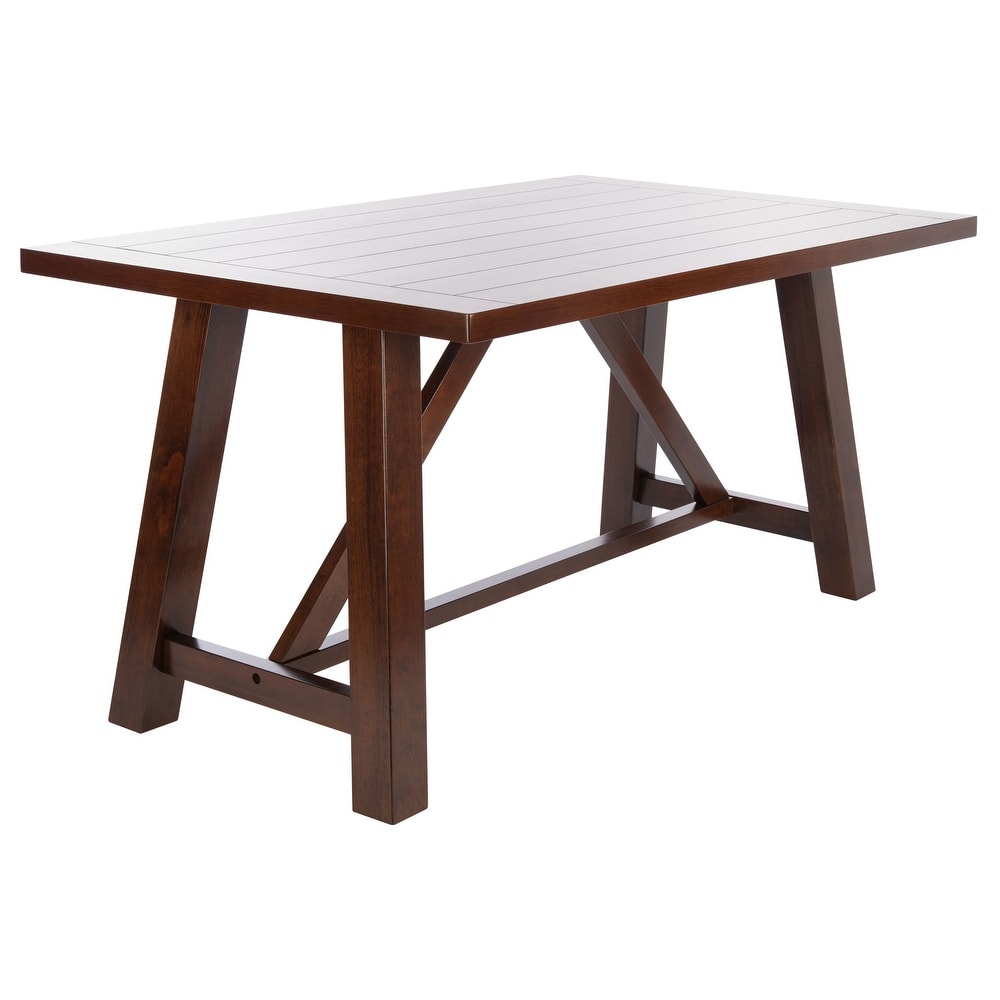 SAFAVIEH Ainslee Brown Rectangle Dining Table   57\