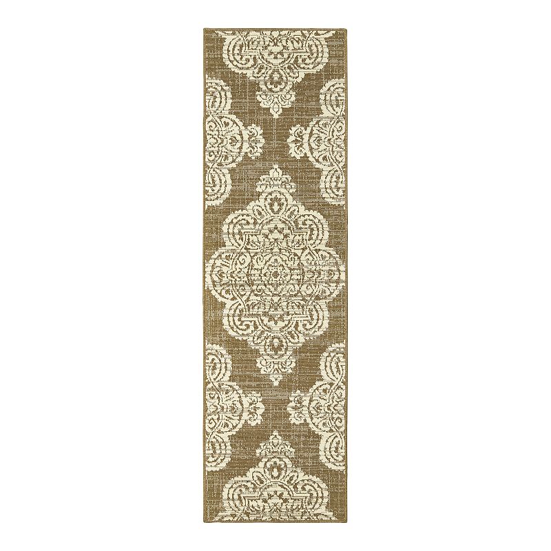 StyleHaven Mainland Medallion Lace Indoor Outdoor Rug