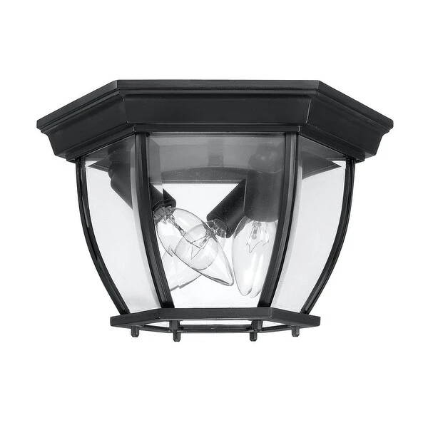 Traditional 3- light Outdoor Flush Mount Fixture