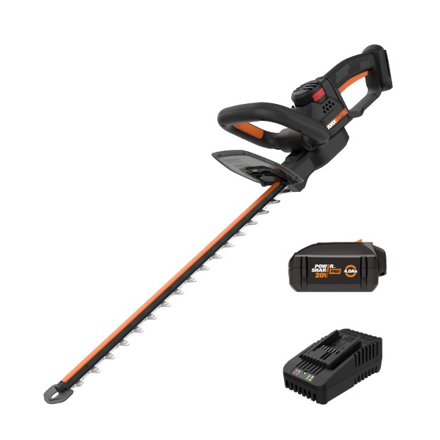 Worx Nitro Wg263 20v Brushless 22 Cordless Hedge Trimmer battery amp Charger Included