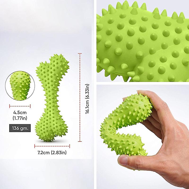 Bite resistant bouncy dog bone toy