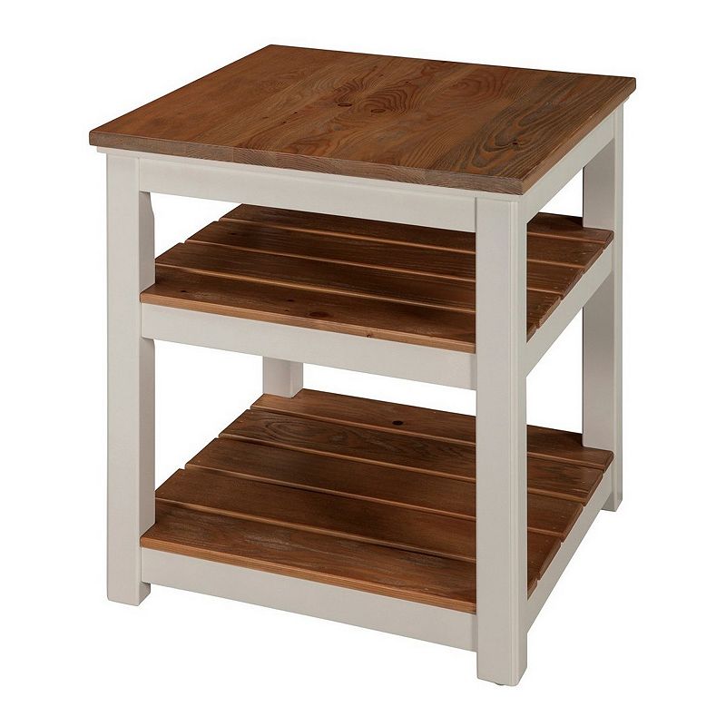 Alaterre Furniture Savannah 2-Shelf End Table