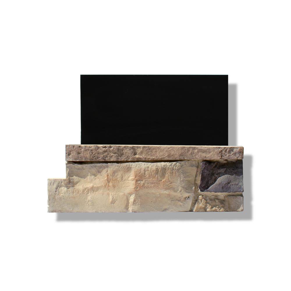 Silvermine Stone 6 in. x 24 in. Stone Veneer Ledgestone Pre-Cut Corners Dakota Sunset (Box of 8) DS-BL-XX-UL