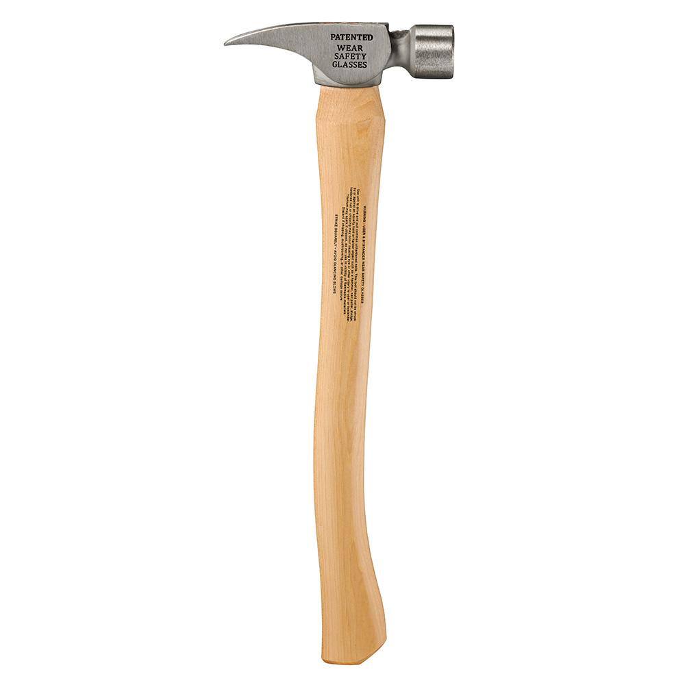 Stiletto 14 Oz. Titanium Smooth Face Hammer with 18 in. Curved Hickory Handle TI14SC