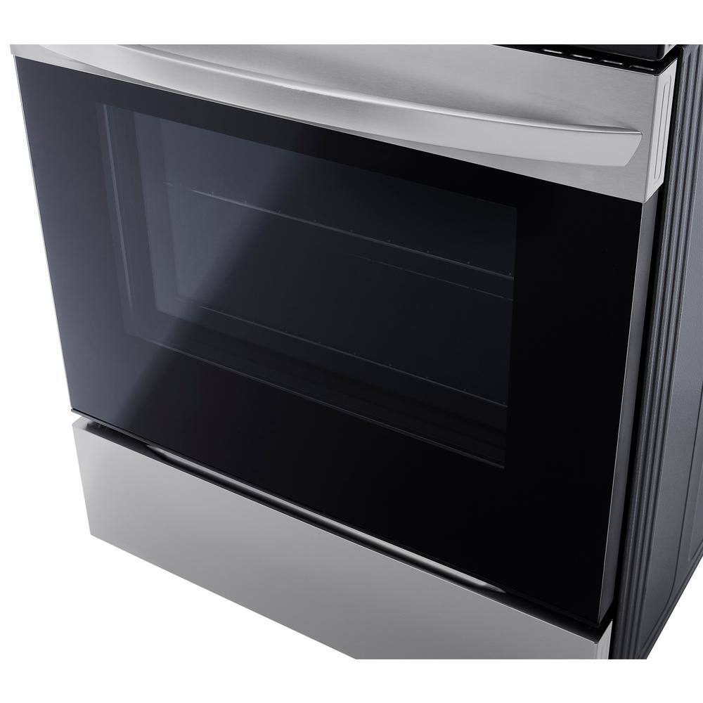 LG 6.3 cu.ft. Single Oven Electric Range with EasyClean Wi-Fi Enabled in Stainless Steel LREL6321S