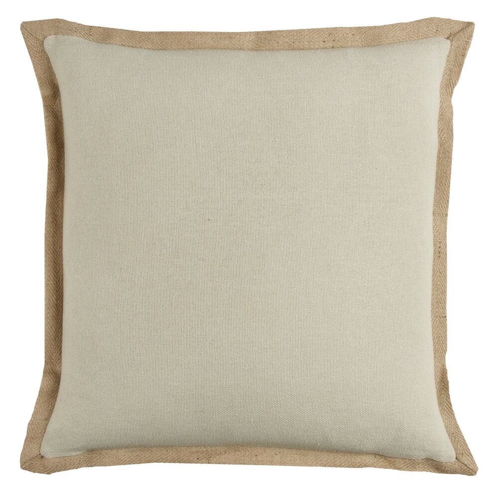 Rizzy Home Natural Jute Throw Pillow Cover