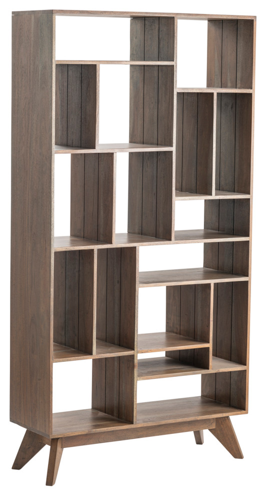 Bengal Manor Acacia Etagere   Midcentury   Bookcases   by Crestview Collection  Houzz