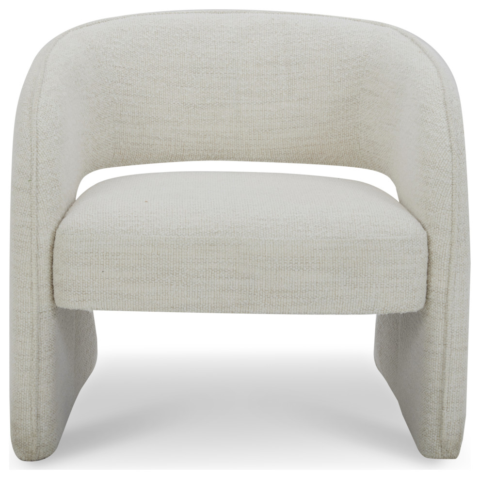 Modrest Luby Modern Cream Fabric Accent Chair   Transitional   Armchairs And Accent Chairs   by Vig Furniture Inc.  Houzz