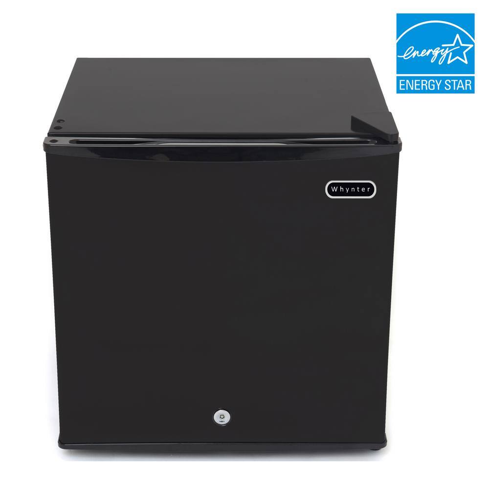 Whynter 1.1 cu. ft. Portable Freezer in Black with Lock ENERGY STAR CUF-110B