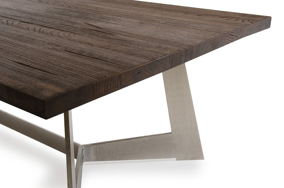 Sofiya Modern Dark Aged Oak Coffee Table   Contemporary   Coffee Tables   by Rustic Home Furniture Deco  Houzz