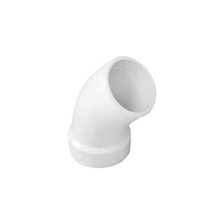 VPC 2 in. PVC DWV 45-Degree SPG x Hub Street Elbow Fitting 34-LP323-020B