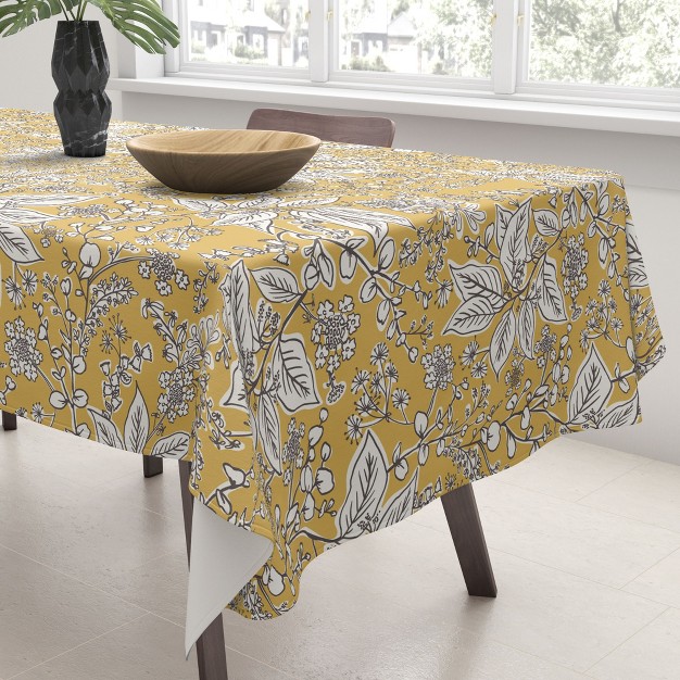 Heather Dutton Gracelyn Yellow Tablecloth Deny Designs