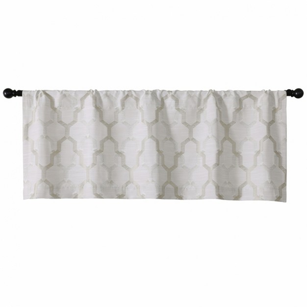 Kate Aurora Living Shabby Trellis Clover Rod Pocket Window Curtain Valances