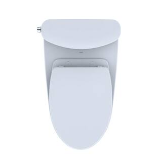 TOTO Nexus 1G 2-Piece 1.0 GPF Single Flush Elongated ADA Comfort Height Toilet with CEFIONTECT in Cotton White Seat Included MS442124CUFG#01