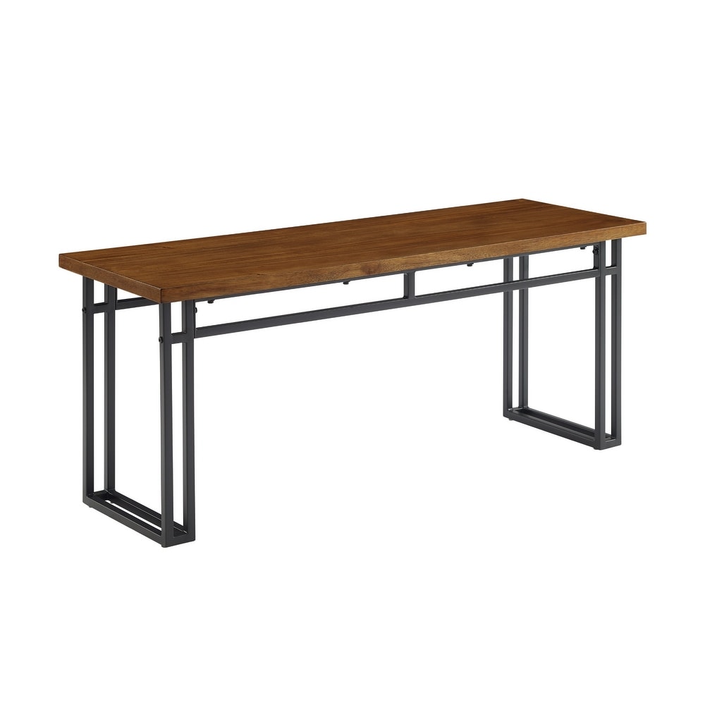 Middlebrook 44 inch Modern Metal Leg Dining Bench