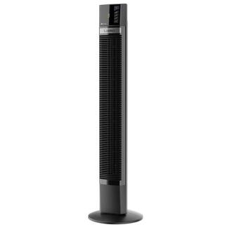 Lasko 48 in. 4 Speeds Xtra Air Tower Fan in Black with Carry Handle Oscillating Remote Control Nighttime Setting Timer T48335