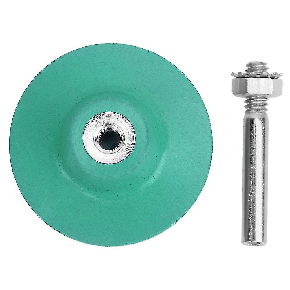 2 Inch Bristle Disc Emery Rubber Abrasive Buffing Brush Buffing Wheel For Burr Rust Removal Green