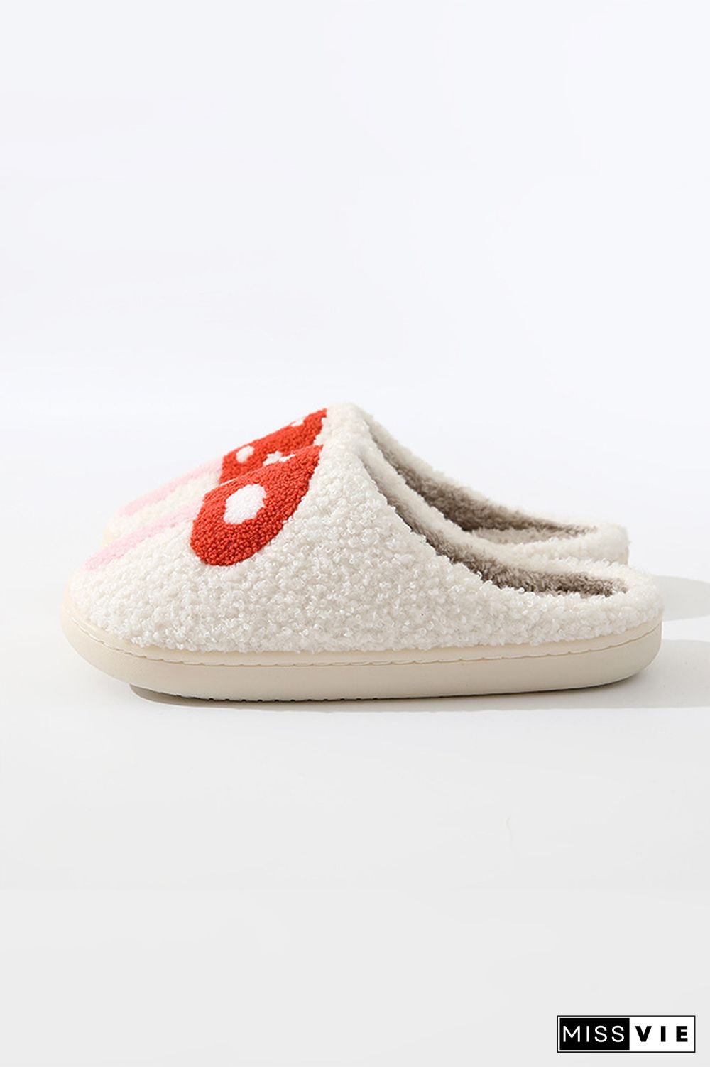 Mushroom Fluffy Slippers