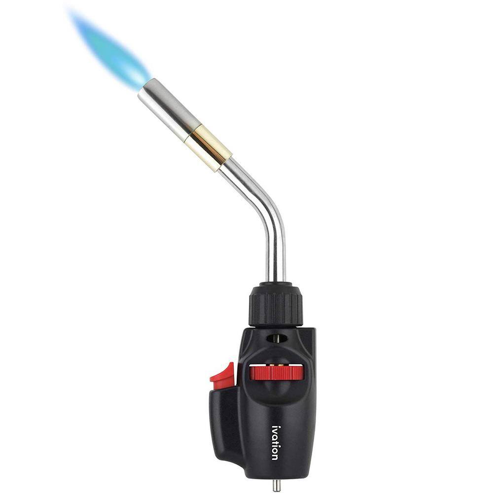 Ivation Propane Torch Torch Lighter with Trigger-Start Ignition and Adjustable Flame IVATSPT08