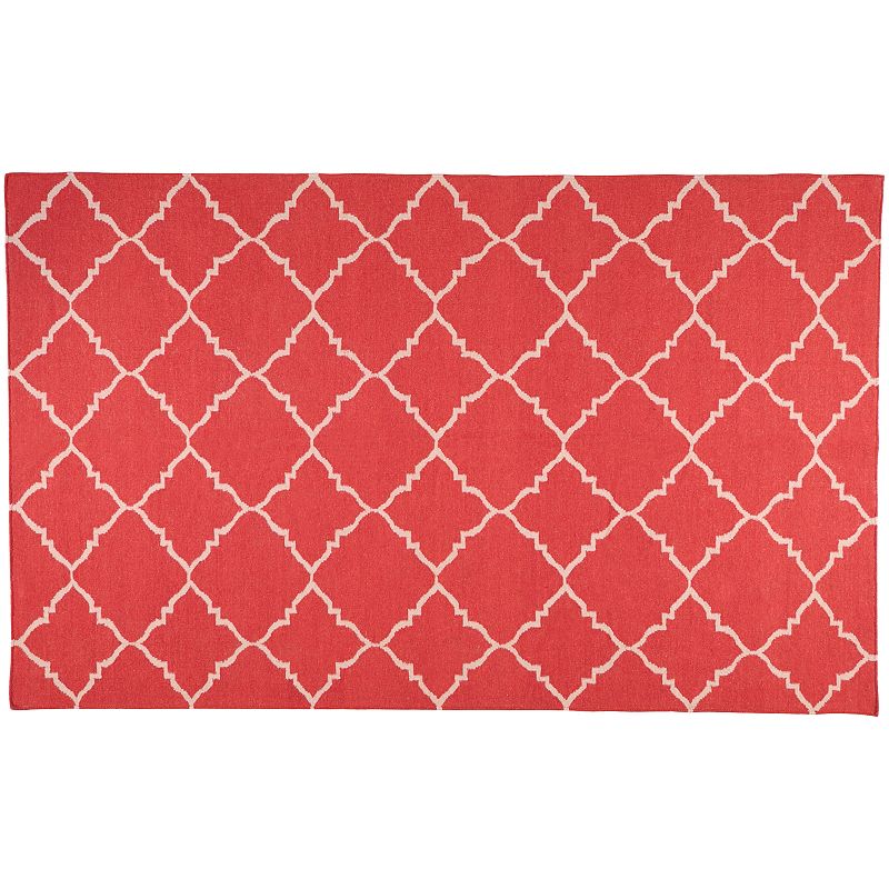 Artisan Weaver Ward Lattice Reversible Wool Rug