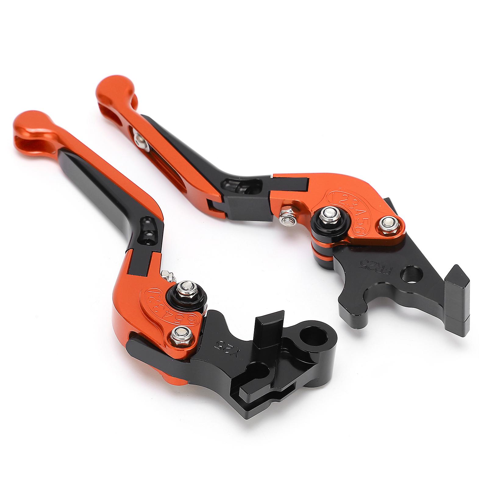 Adjustable Brake Clutch Levers Cnc Aluminum Alloy Replacement For Yamaha Mt25 Mt03 R25 R3orange