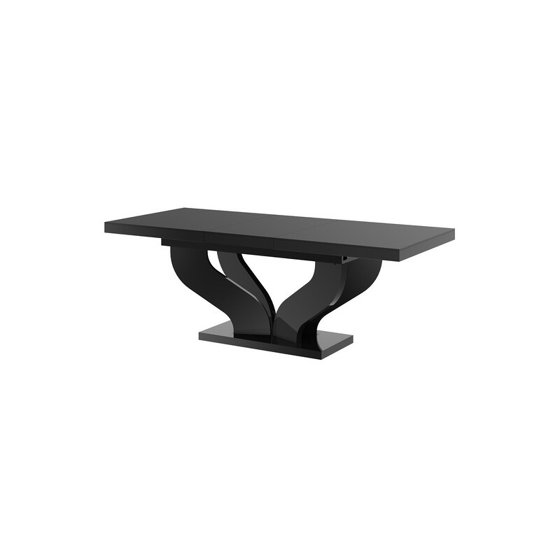 Strick   Bolton Britell Black/ White Extendable Dining Table