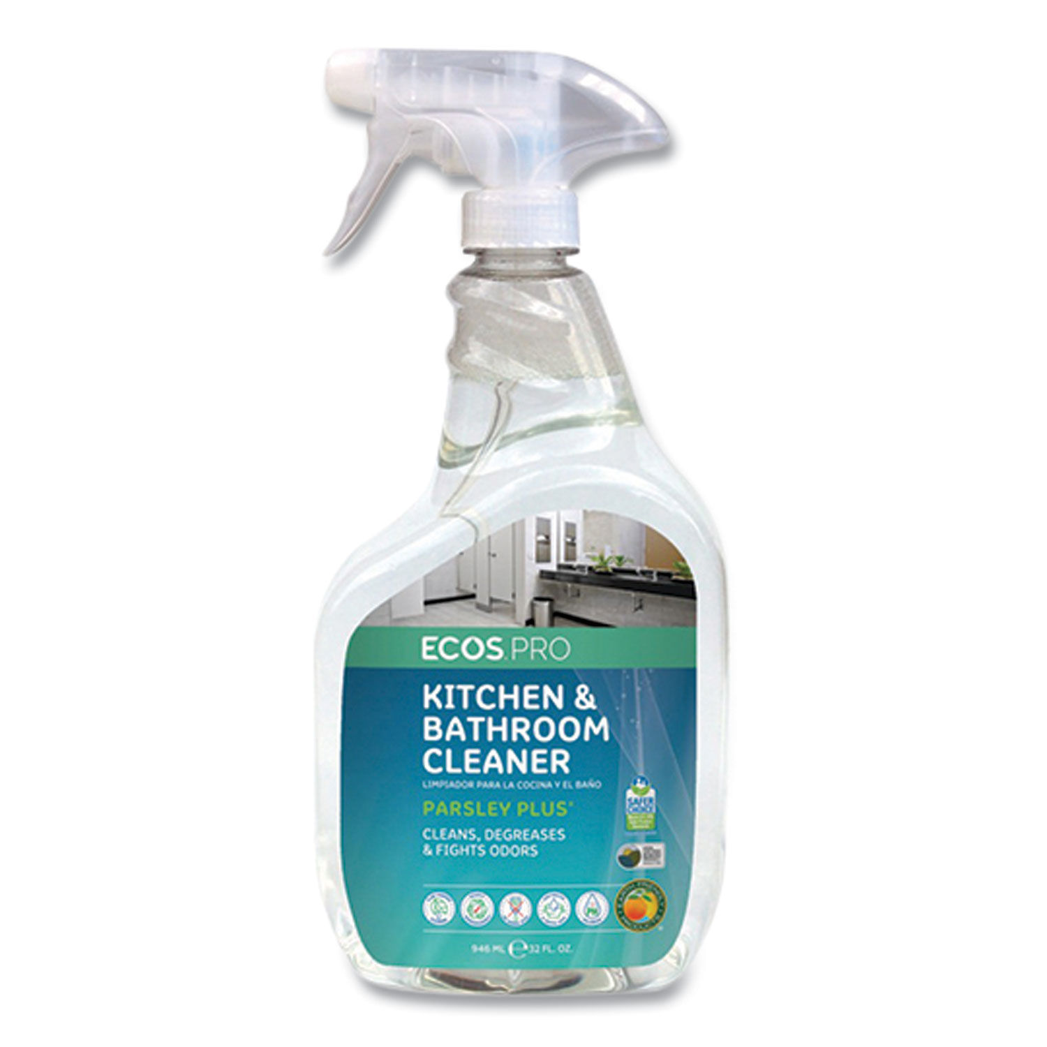 Parsley Plus All-Purpose Kitchen and Bathroom Cleaner by ECOSandreg; PRO EOPPL97466