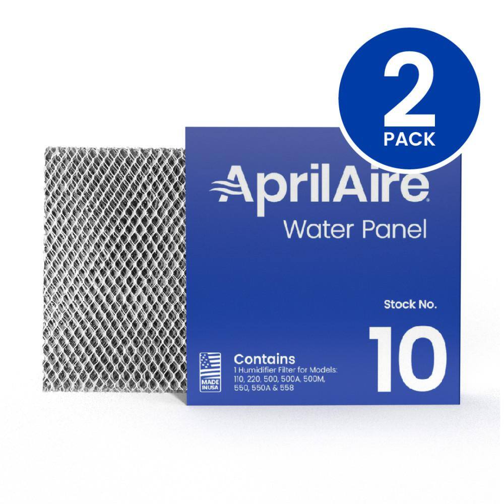 AprilAire 10 Replacement Water Panel for Whole-House Humidifier Models 110220500500A 500M 550550A 558 (2-Pack) 10  02