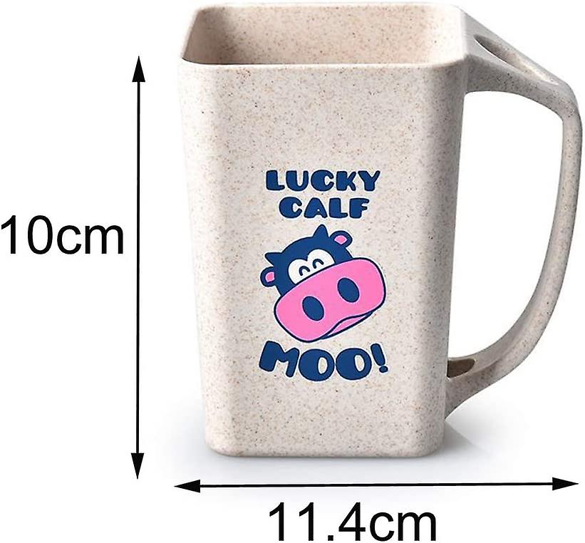 Unbreakable Wheat Straw 450ml Volume Cups Holder Office Home Lovers Tumbler Mug Cup For Water， Coffee， Milk， Juice， Tea (green， 1)