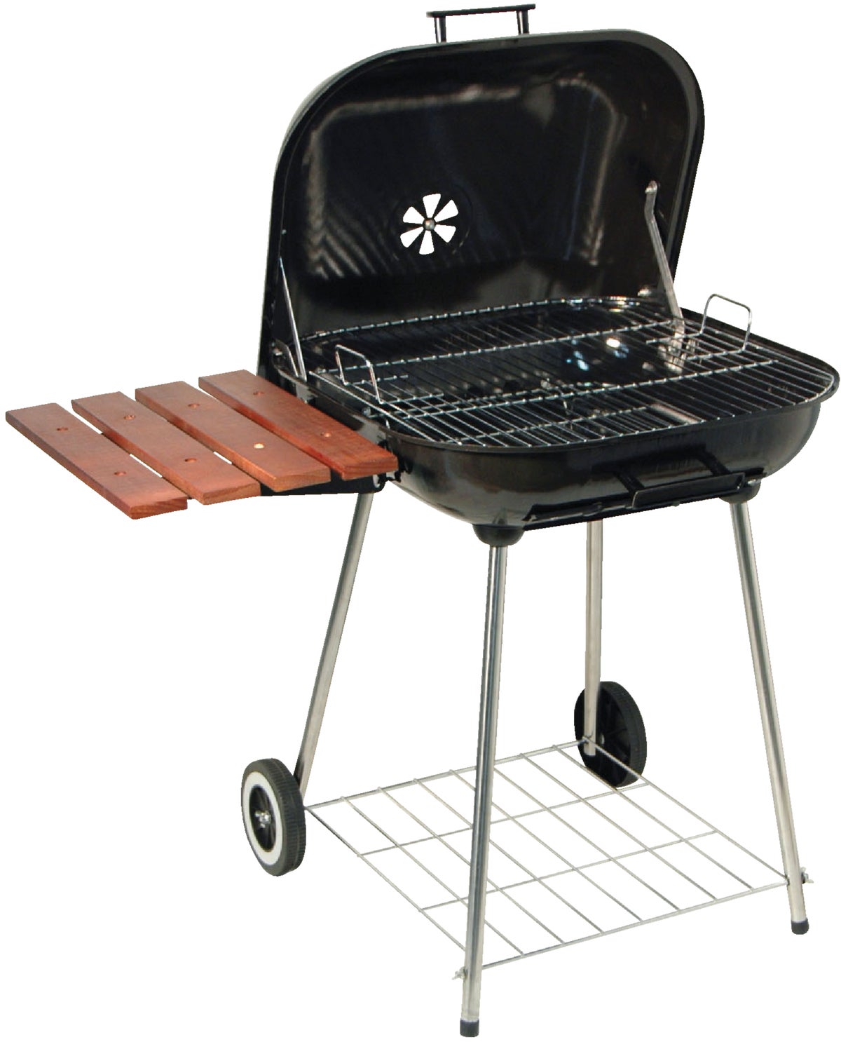 Kay Home Products Portable Smoker Charcoal Grill Black