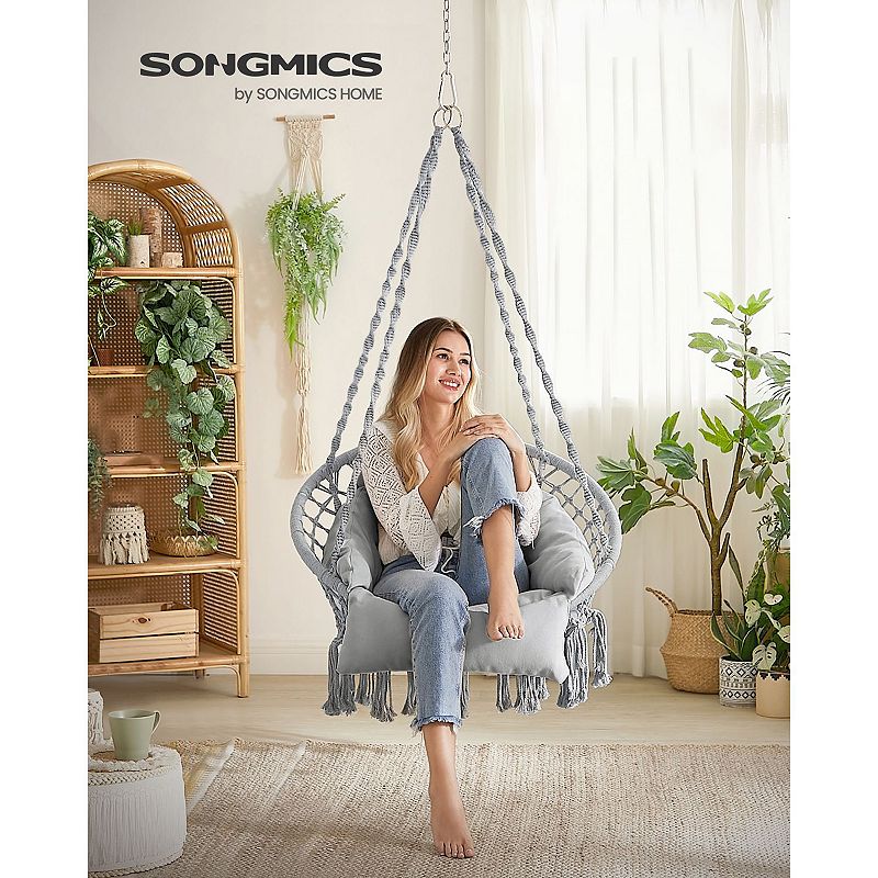 Cloud Hanging Chair With Thick Cushion