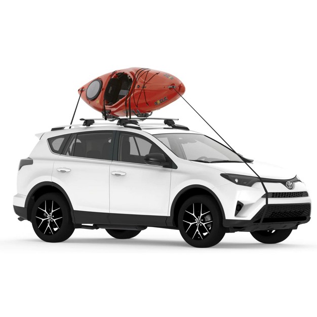 Yakima Jayhook J cradle Rooftop Kayak Mount 1 Kayak Roof Rack W padding Universal Mounting Hardware Heavy Duty Straps And Bow And Stern Tie Downs