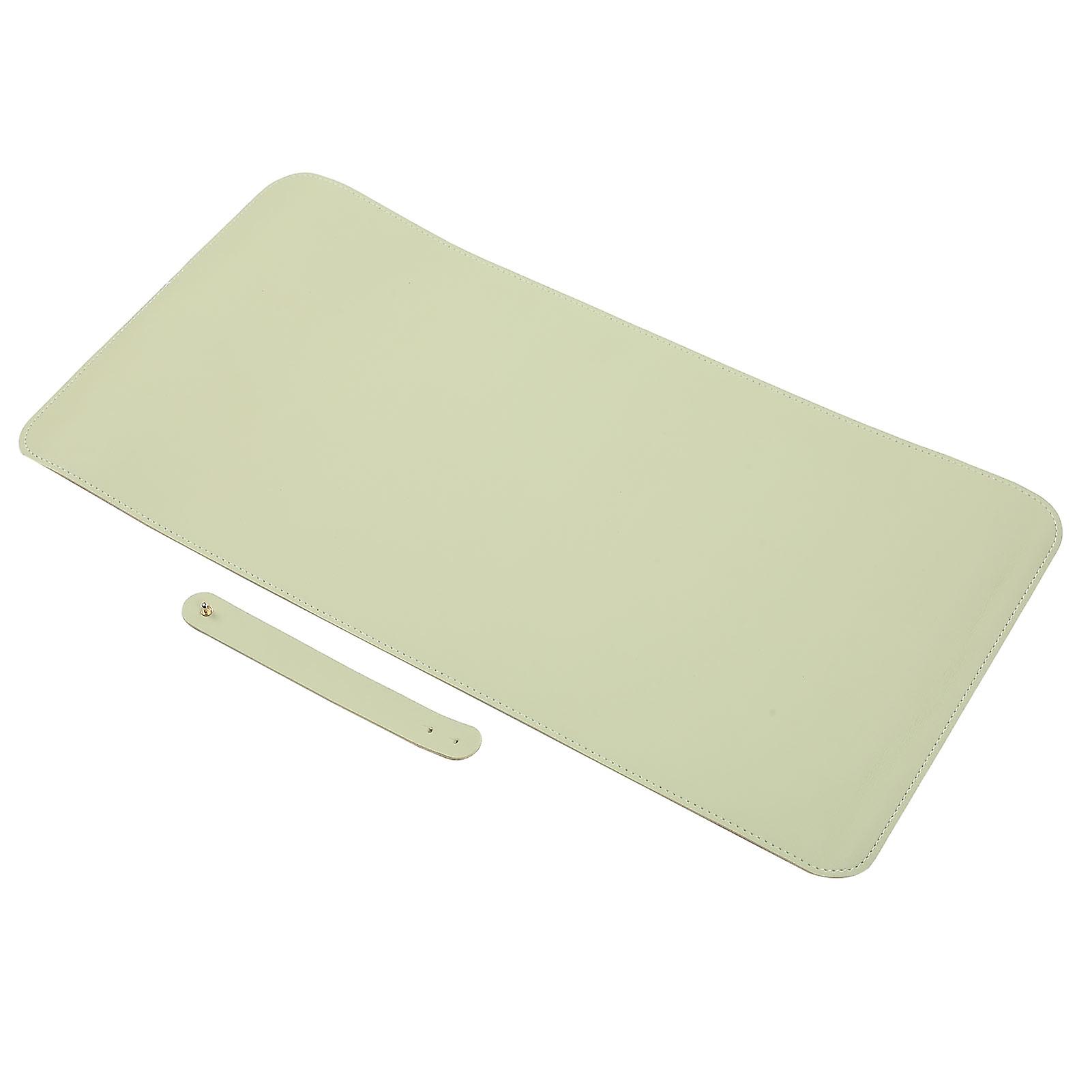 Multifunctional Table Mat Soft Cork Waterproof Oilproof Pu Writing Desk Mouse Pad(matcha Green )