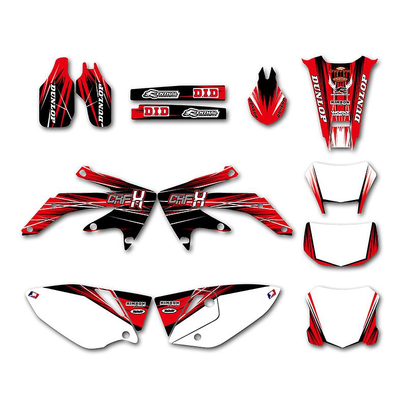 Born Pretty Decal Graphics Motorcycle Sticker Kit For Honda Crf450x Crf 450x 450 X 4 Stroke 2005-2016 2006 2007 2008 2009 2010 2011 2012