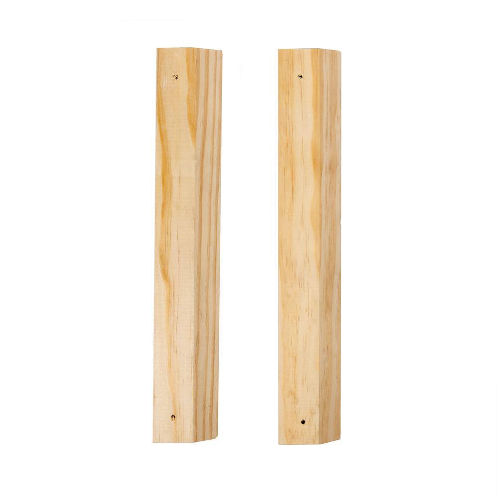 Handprint 1 in. x 2 in. x 12 in. Common Softwood Hanging Cleat Sets (3-Pack) 495073