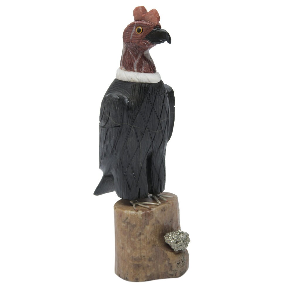 Handmade Multi gemstone 'Andean Condor' Sculpture (Peru)