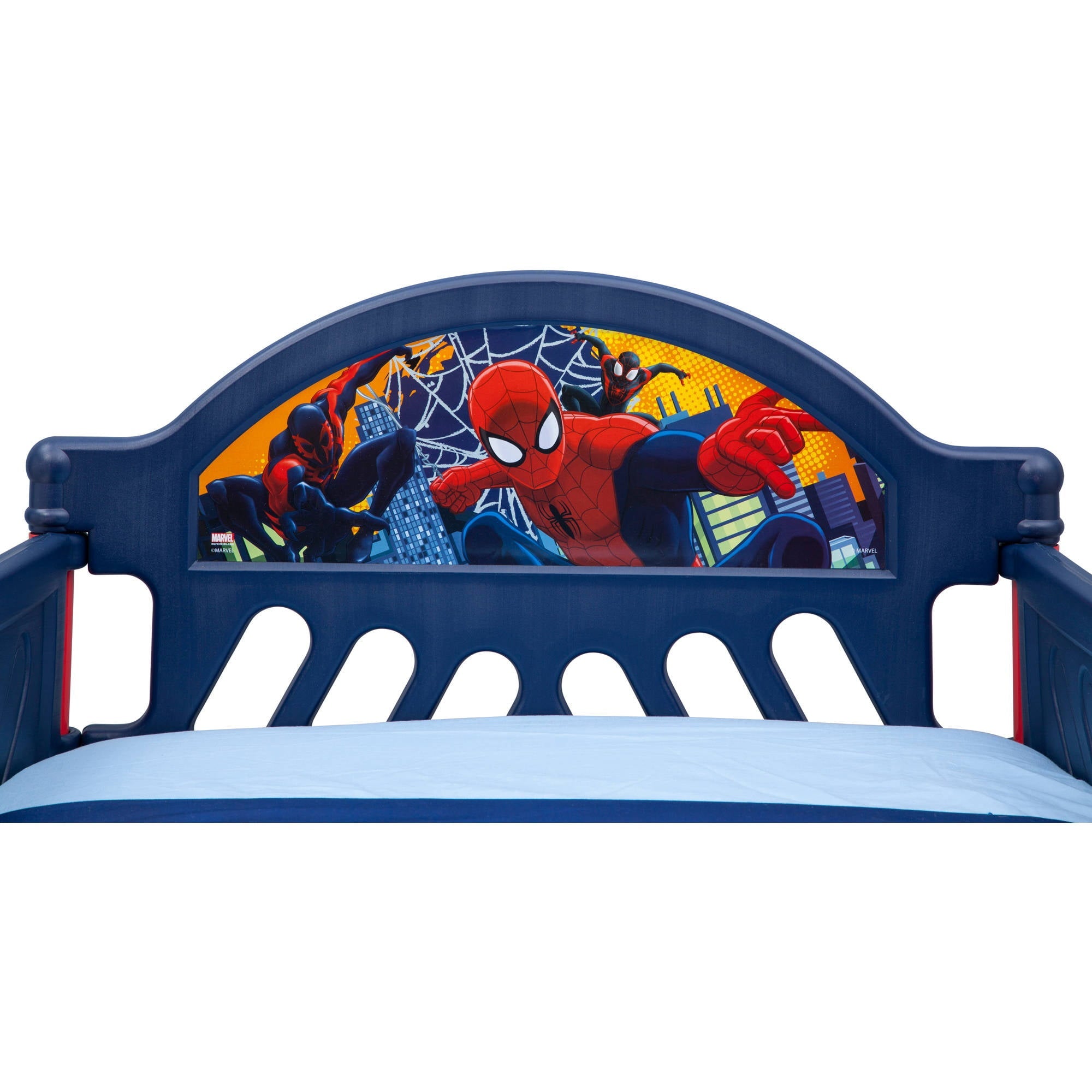 Delta Children Marvel Spider-Man Plastic Toddler Bed, Blue (Mattress sold separately)