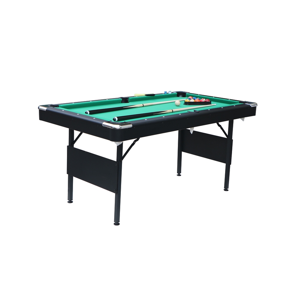 Velvet Pool Table Portable Billiards Table Children's Game Table with Billiard Balls Brush Triangle Rack and Chalk