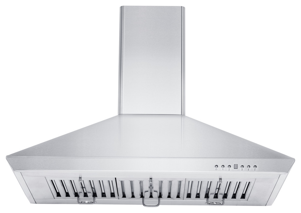 ZLINE 36 quotConvertible Vent Wall Mount Range Hood in Stainless Steel (KF 36)   Contemporary   Range Hoods And Vents   by Buildcom  Houzz