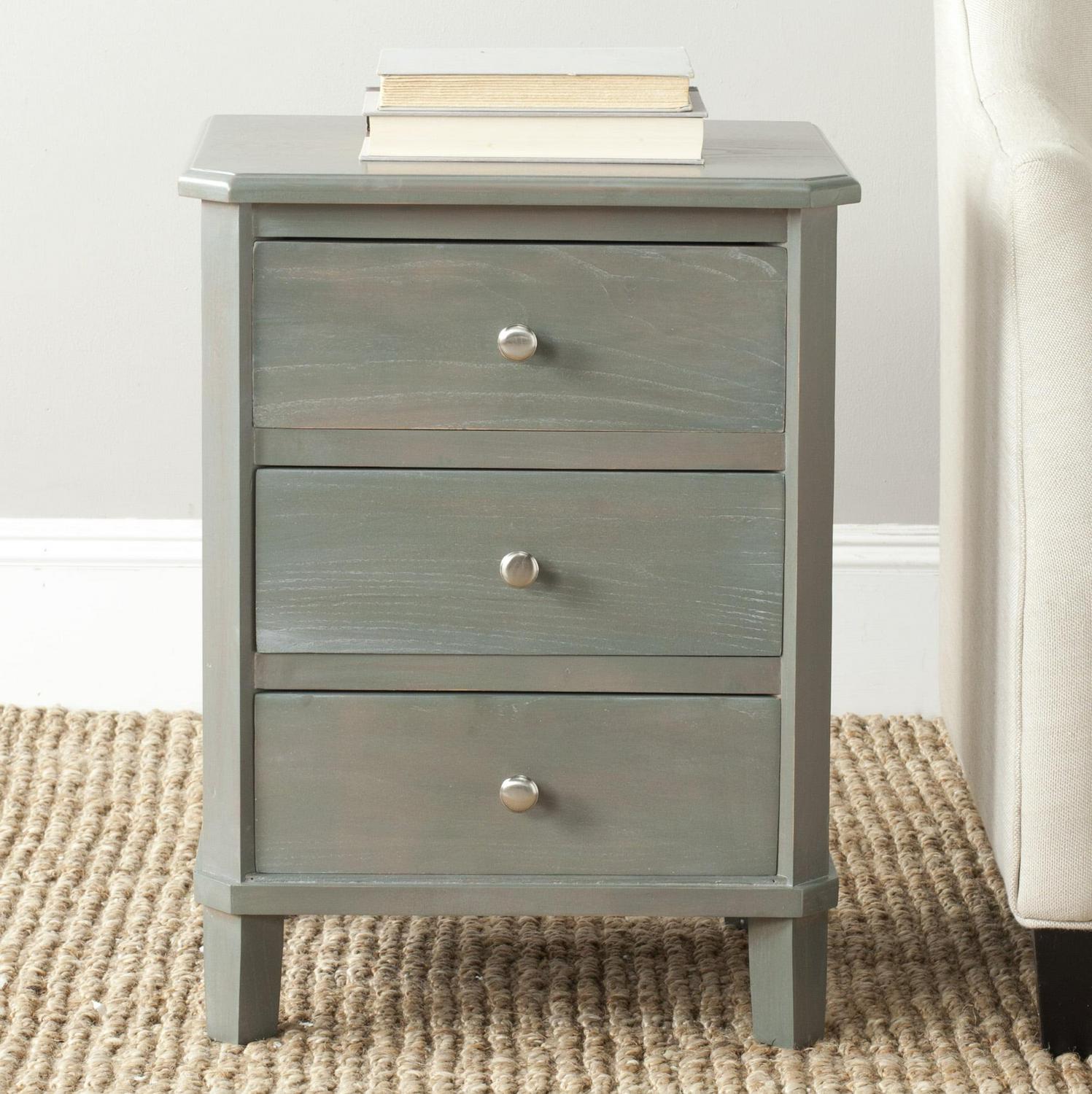 Safavieh Joe Classic End Table with 3 Storage Drawers  Crowdfused