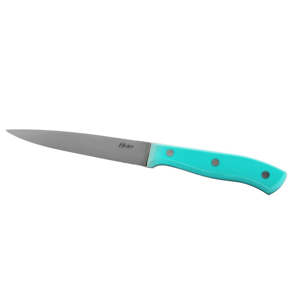 14 Piece Lightweight Stainless Steel Cutlery Set with Teal
