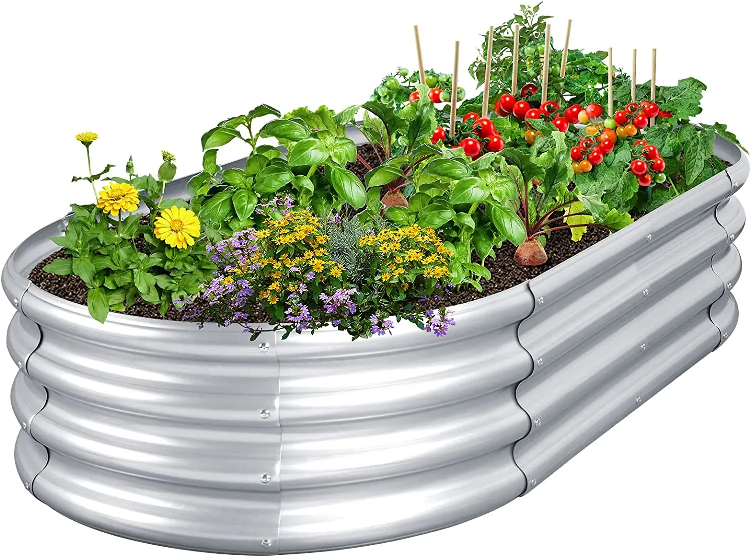 Metal Raised Planter Bed Galvanized Raised Garden Bed for Vegetables