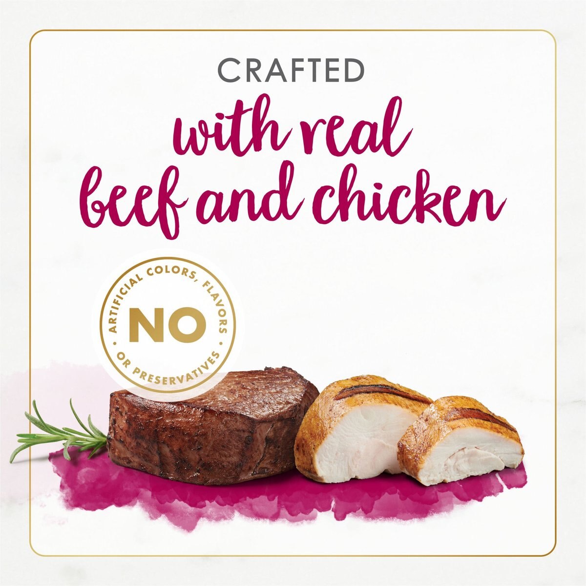 Fancy Feast Gourmet Naturals Natural White Meat Chicken and Beef Recipe In Gravy Canned Cat Food， 3-oz can， case of 12