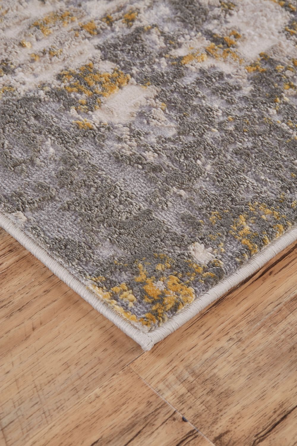 Vanhorn Gray and Gold Rug by BD Fine