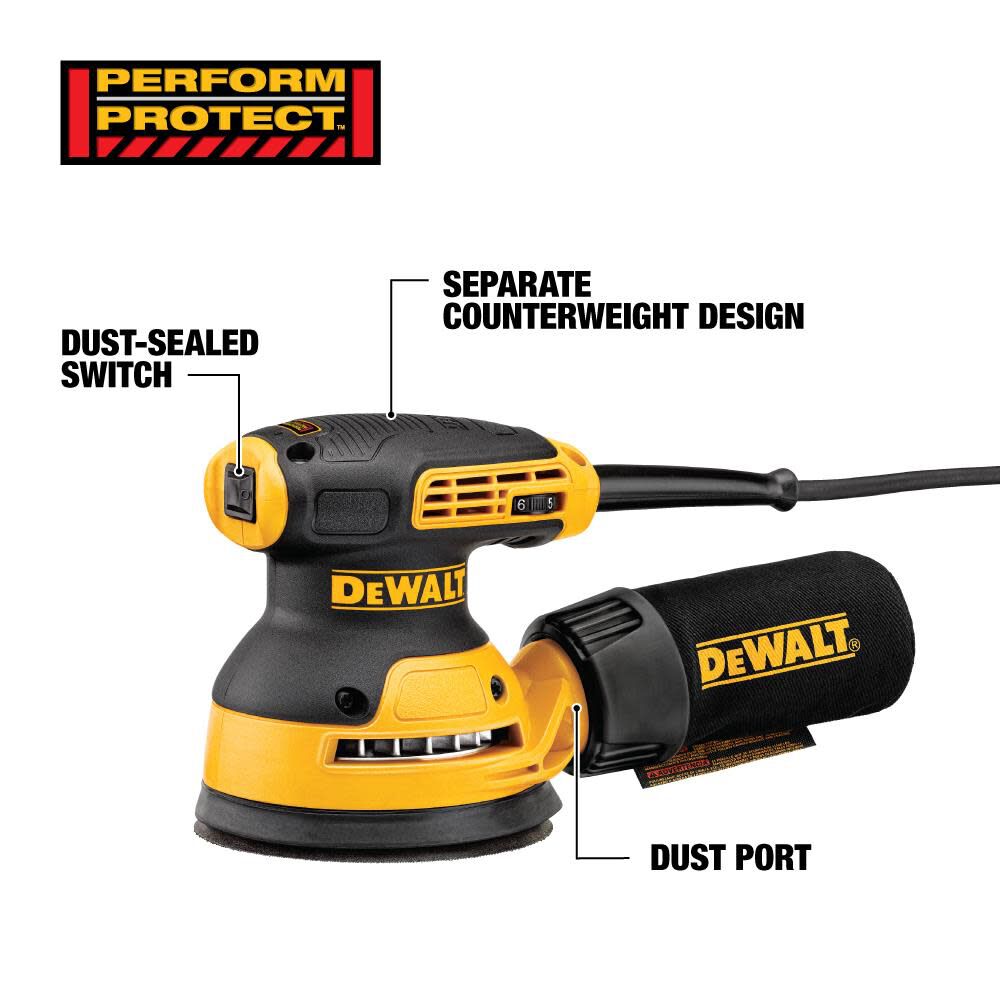 DEWALT 5 In. VS Random Orbit Sander DWE6423K from DEWALT