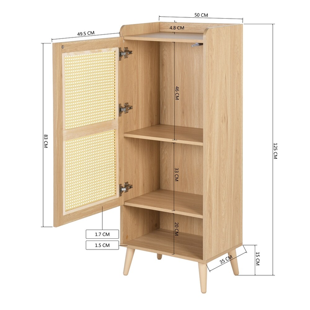 Storage Cabinet with 2 Drawers and 2 Doors and 2 shelves  Industrial Accent Kitchen Cupboard  Free Standing Cabinet