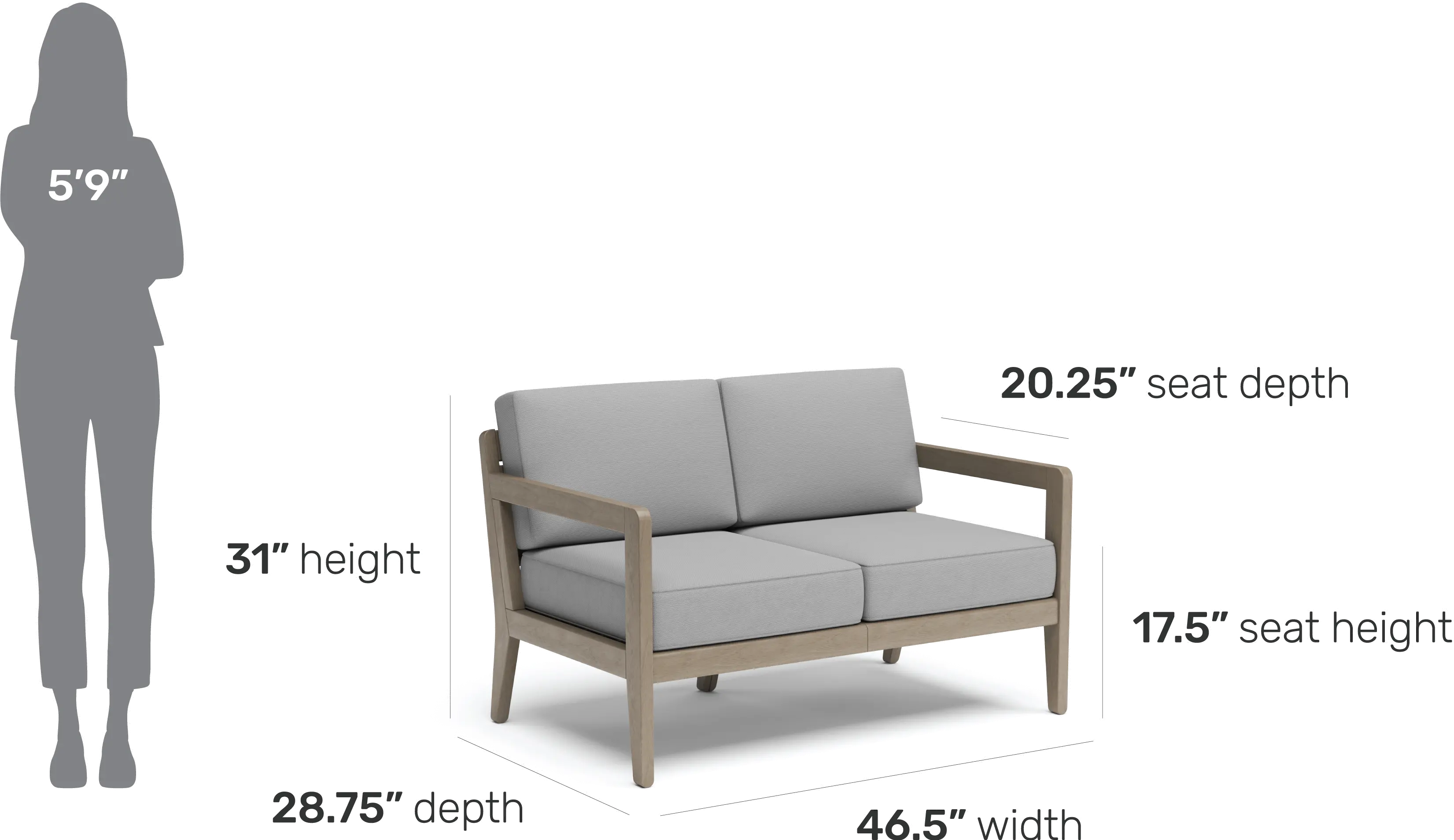 Sustain Brown Outdoor Loveseat